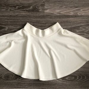 Chic White Skater Skirt